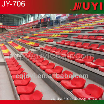 JUYI Movable Plastic standium seat ,aluminum bleachers ,Telscopic Bleachers Manufacturer JY-706